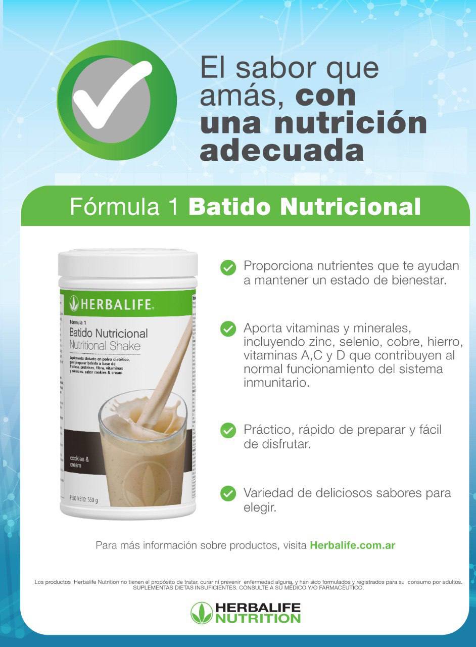 Batido sabor galleta con crema